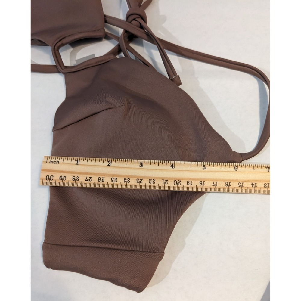 J. Crew Mira Bikini Top Classic Sculpt sz XL Smoky Willow Wood CJ786 NWT - Picture 16 of 16